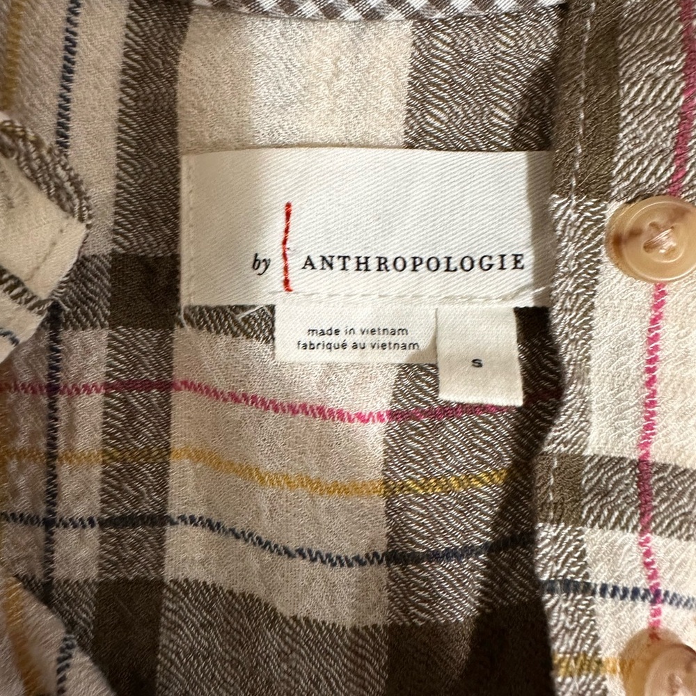 Anthropologie Plaid Shirt